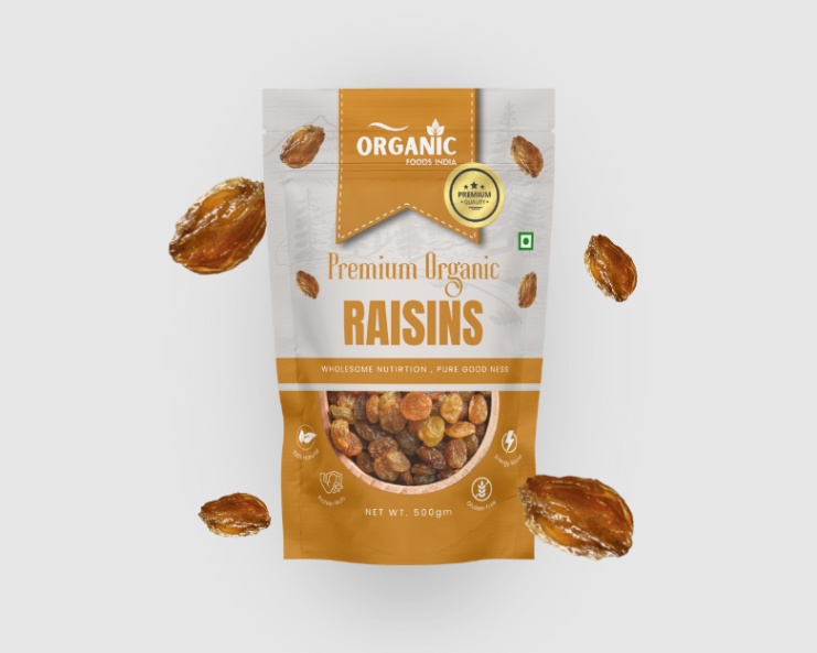 Premium Organic Raisins(500gm)