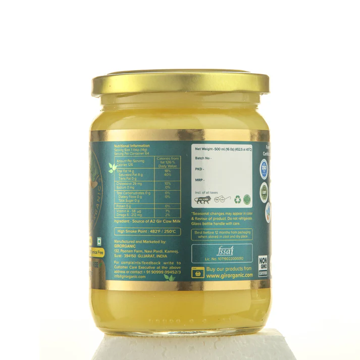 Pure & Organic A2 Gir Cow Ghee 1L - Image 3