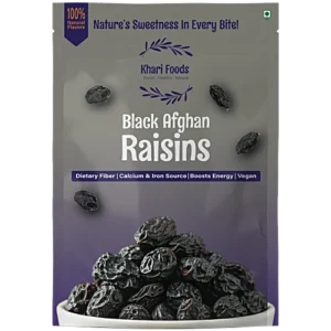 Khari Foods Black Afghan Raisins, 400 g