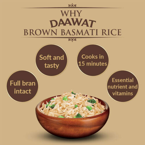 Daawat Brown Basmati Rice, 5kg - Image 4