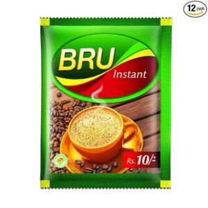 Bru Instant Ground Coffee, 10g [Pack of 12], Packet