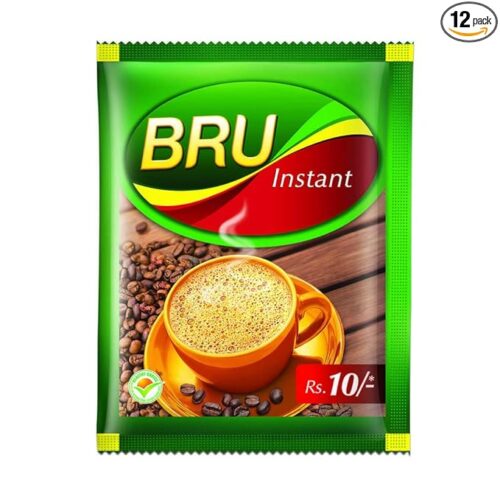 Bru Instant Ground Coffee, 10g [Pack of 12], Packet