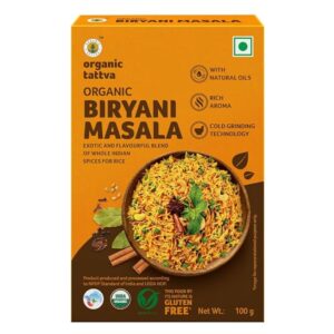 Organic Tattva, Organic Biryani Masala Powder 100 Gram | Rich in Flavour and No Artificial Additives