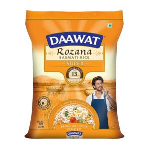 Daawat Rozana Super Basmati Rice 5Kg| For Everyday Consumption|