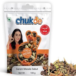 Chukde Garam Masala, Whole Spices Blend of 13 Spices, 100g