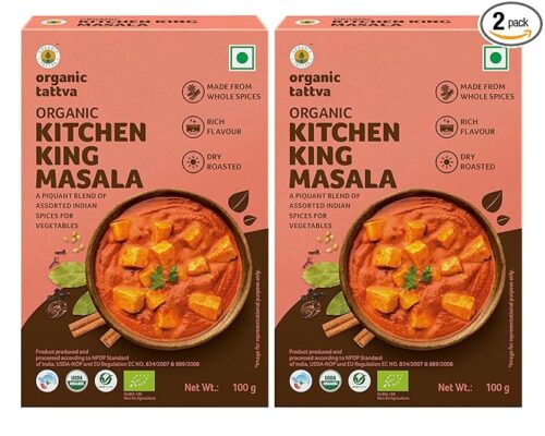 Organic Tattva - Kitchen King Masala 100 Gram (Pack of 2)