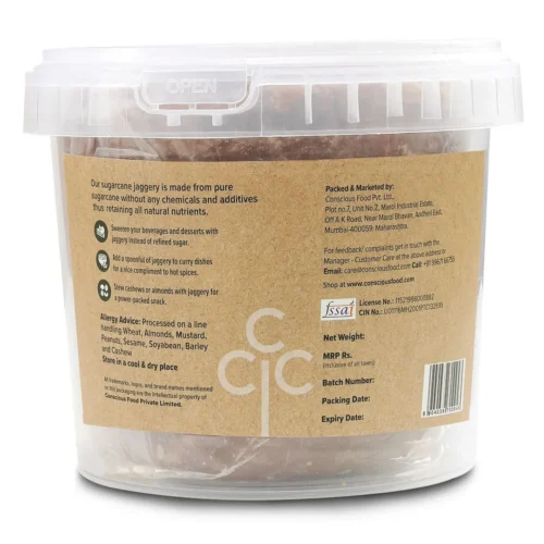 Conscious Food Sugarcane Jaggery Natural (924gm) - Image 3
