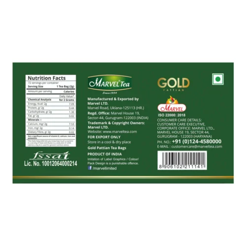 Marvel Gold Pattian Tea Bag - Image 3