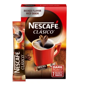 NESCAFÉ Clásico Dark Roast Instant Coffee Packets,