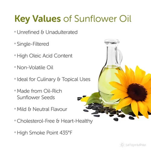 Zoom  Organic Sunflower Oil 1000ml - Pure, Unrefined, Single-Filtered, Virgin & Wooden Cold-pressed (Kacchi Ghani) without Preservatives - Image 2