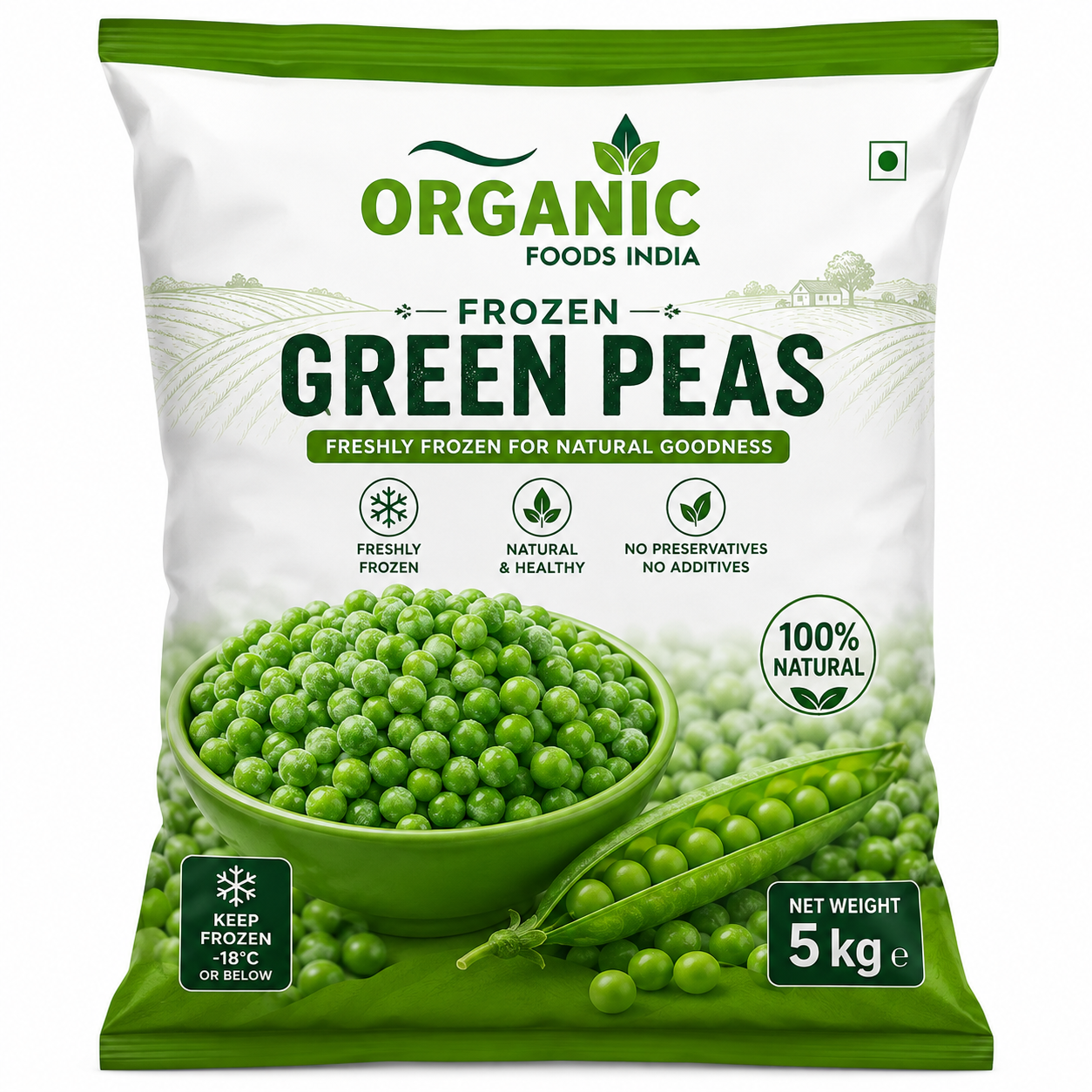 organic green pea