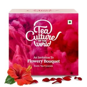 Hibiscus Tea Bags | Calming Hibiscus & Fragrant Rose | Made with 100% Whole Leaf | Brew Hot or Cold, 16 count