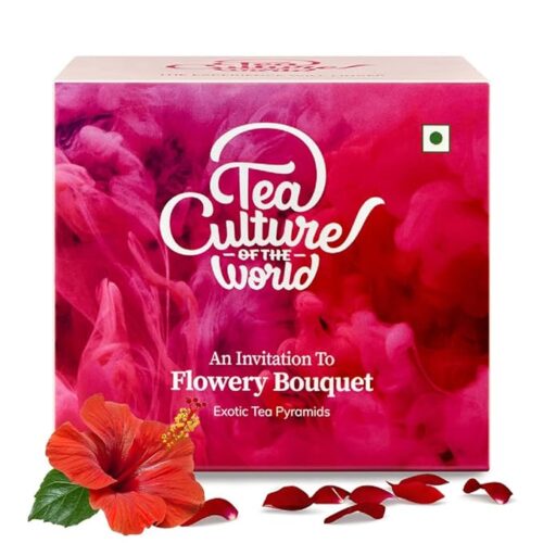 Hibiscus Tea Bags | Calming Hibiscus & Fragrant Rose | Made with 100% Whole Leaf | Brew Hot or Cold, 16 count