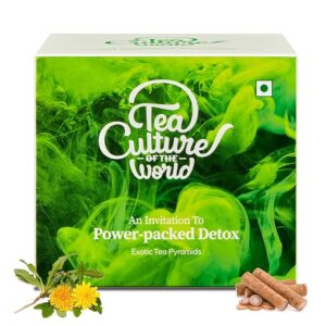 Tea Culture of The World Power Packed Detox Tea | 16 Count, 32 Gram