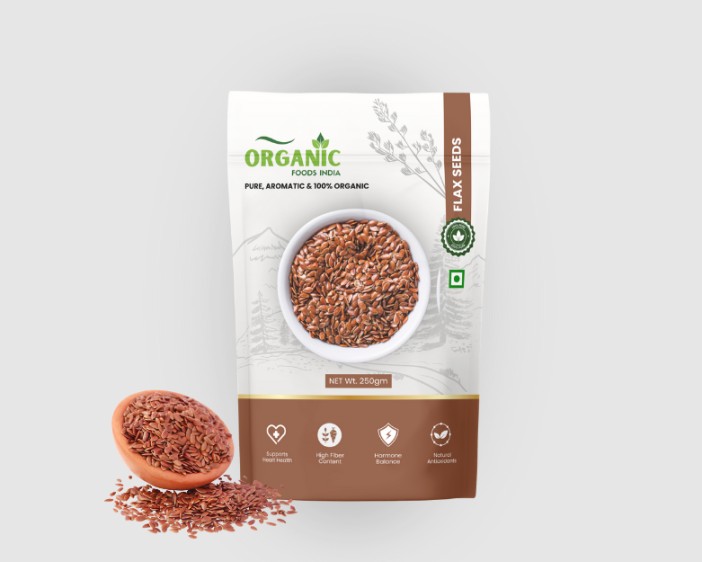 Organic Flax Seeds (250gm)