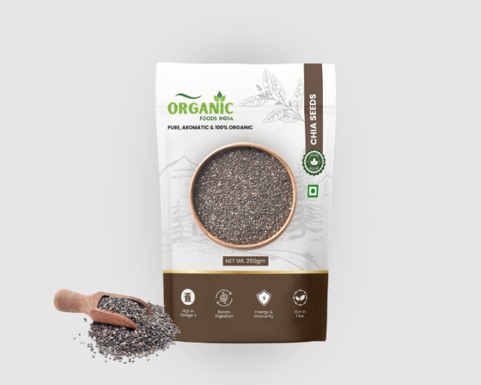 Organic Chia Seeds (250gm)