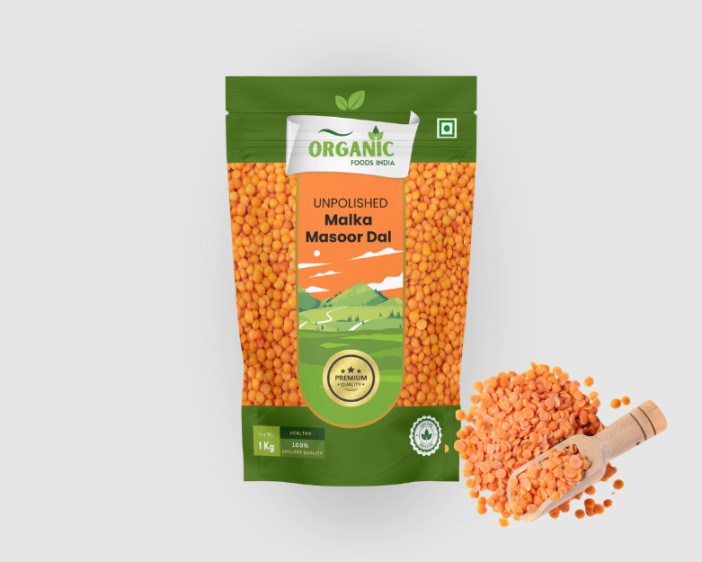 Organic Red Masoor Dal (1kg)