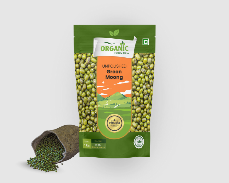 Organic Green Moong Dal (1kg)
