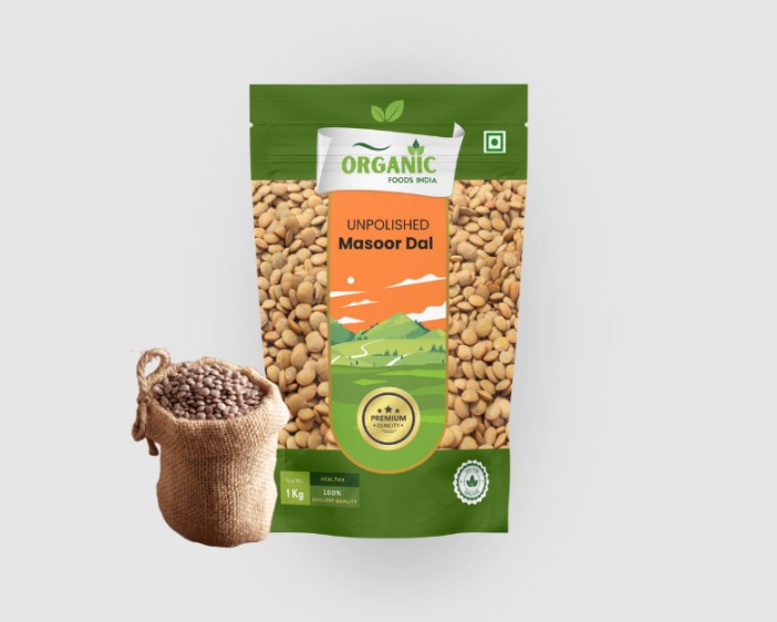 Organic Whole Masoor Dal(1kg)