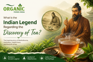 What Is the Indian Legend Regarding the Discovery of Tea